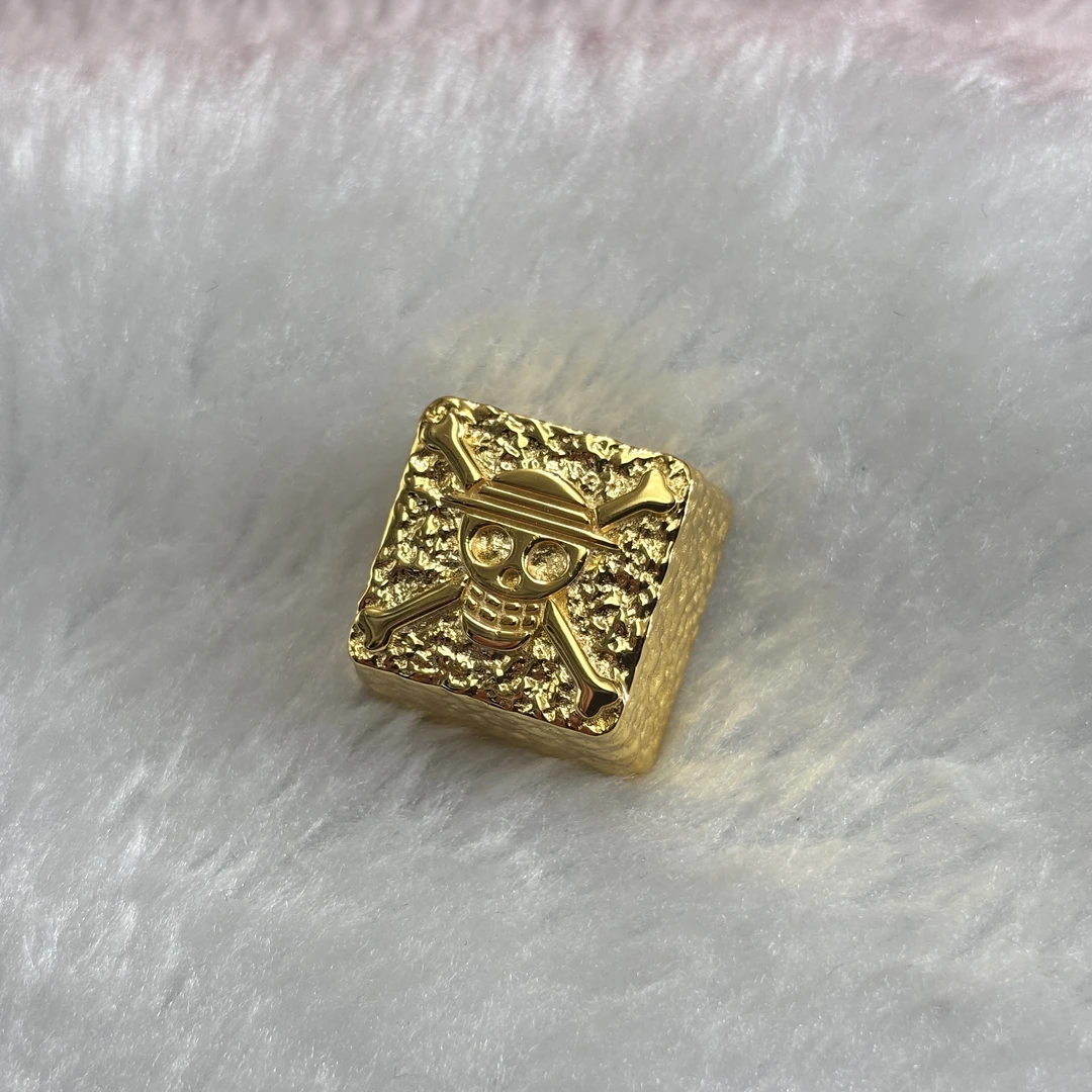 【海贼王】纯铜镀金镀银机械键盘金属键帽个性键帽时尚潮流赠礼礼品