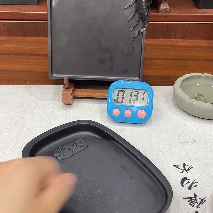 长***刻易砚老坑黄伯阳洞石砚台