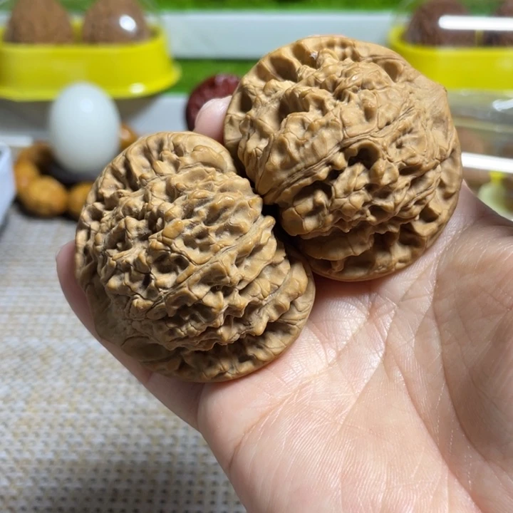 栀***阳文玩核桃把件官帽