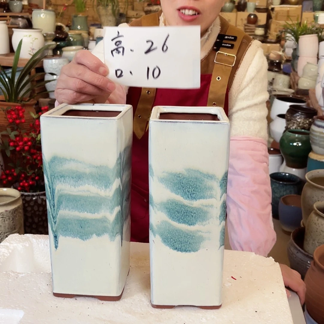 紫砂花盆高度26口径10