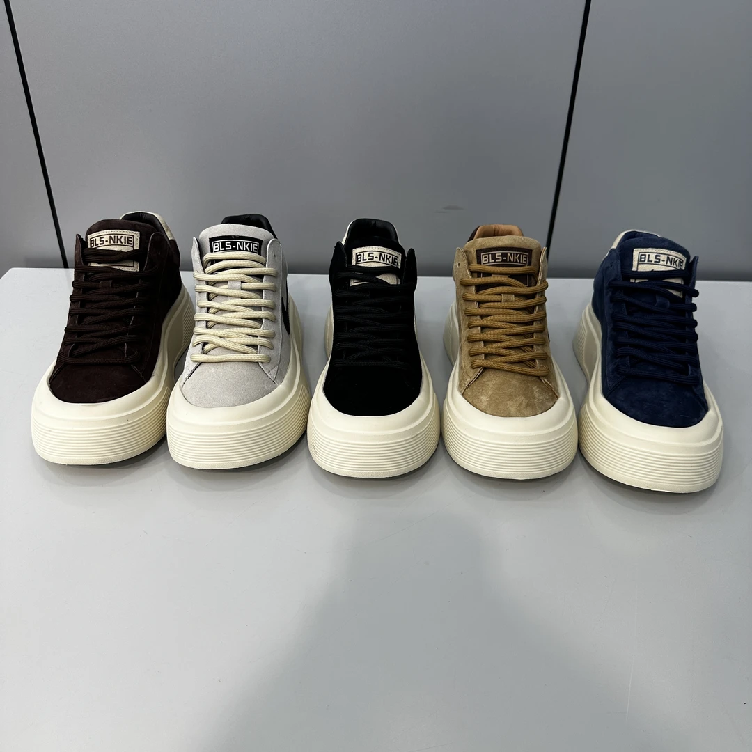 2025男鞋新款磨砂真皮轻便款时尚休闲潮鞋