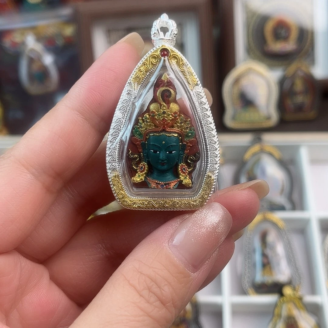 泥塑魔***龙白度母绿度母双面