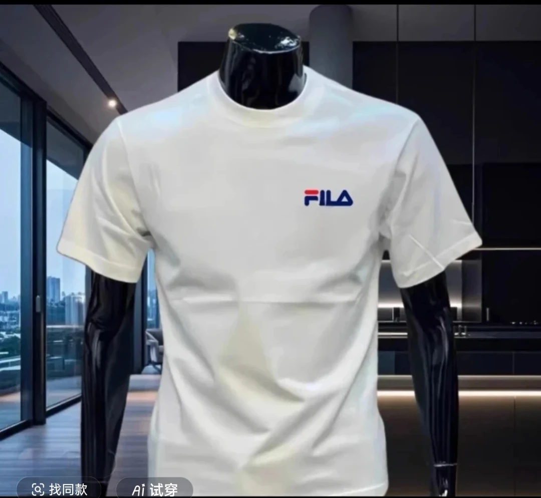 专柜撤柜斐家圆领纯棉夏季休闲男女同款