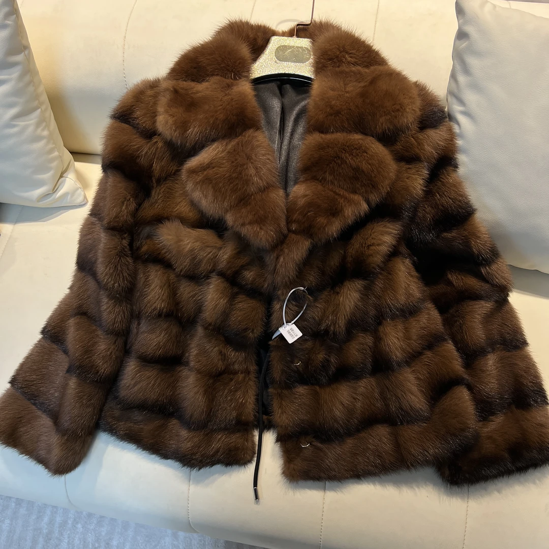 【YIXIAN-】 高奢气质豪紫毛外套2023-014