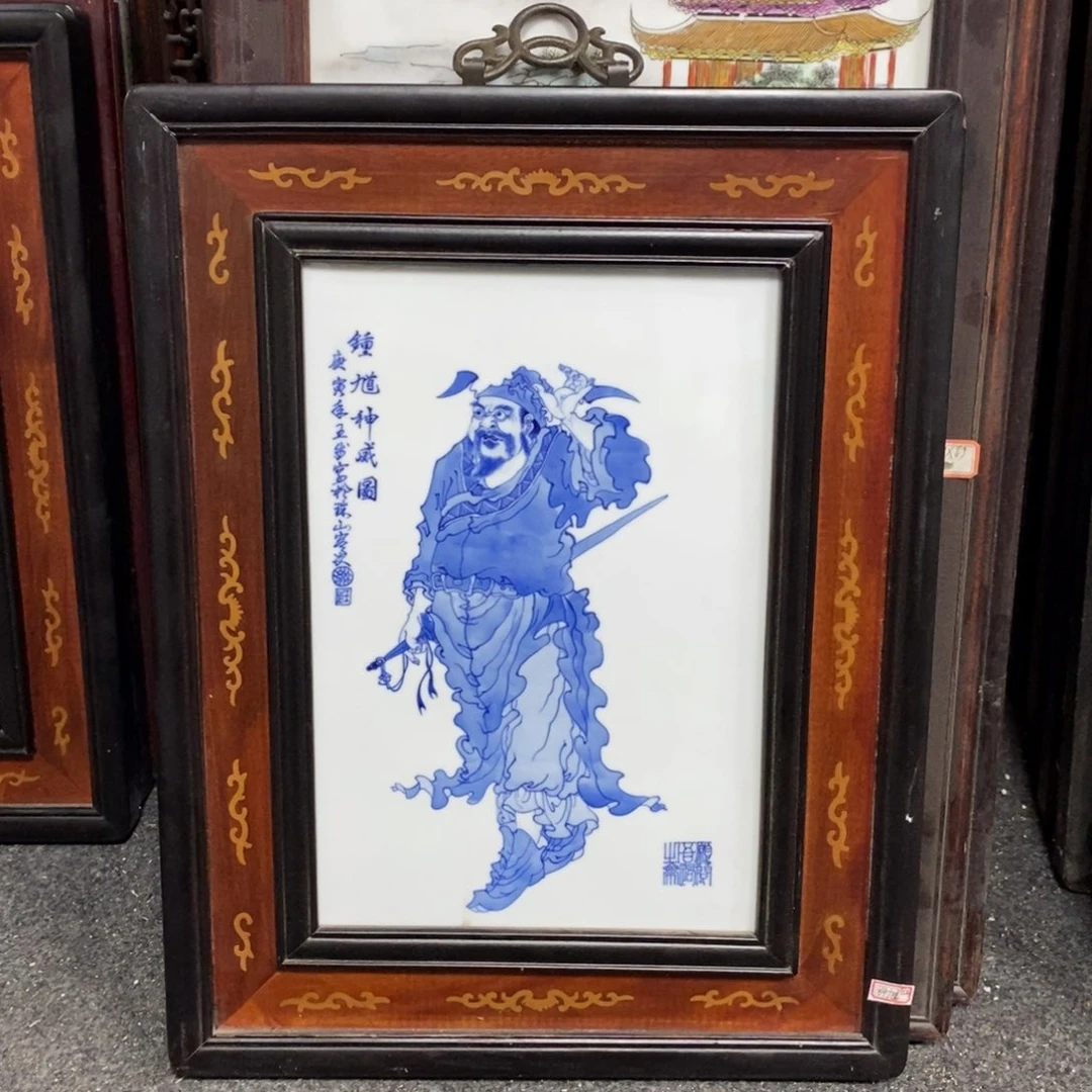 瓷片50*40 景德镇瓷板画柴窑烧制