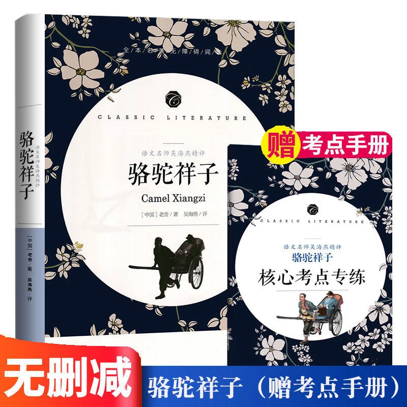 骆驼祥子海底两万里名人传正版原著七年级下册课外阅读书籍人教版