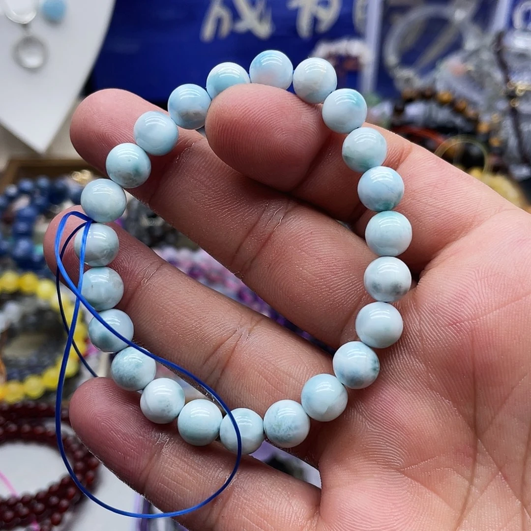 水晶手串未镶嵌海纹石