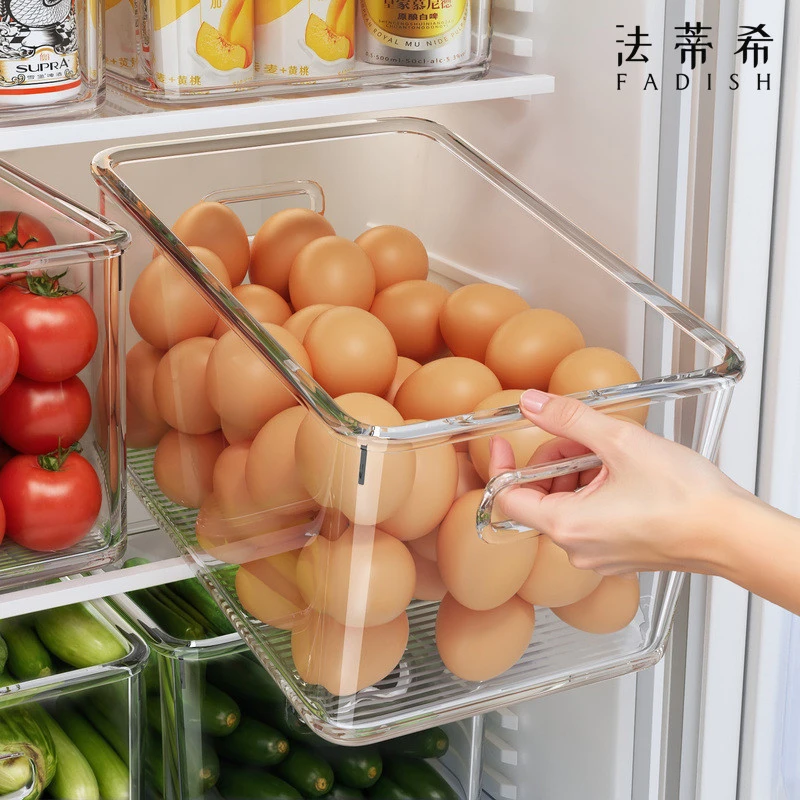 食品级冰箱收纳盒保鲜盒厨房蔬菜水果专用整理神器冷冻鸡蛋饺子盒