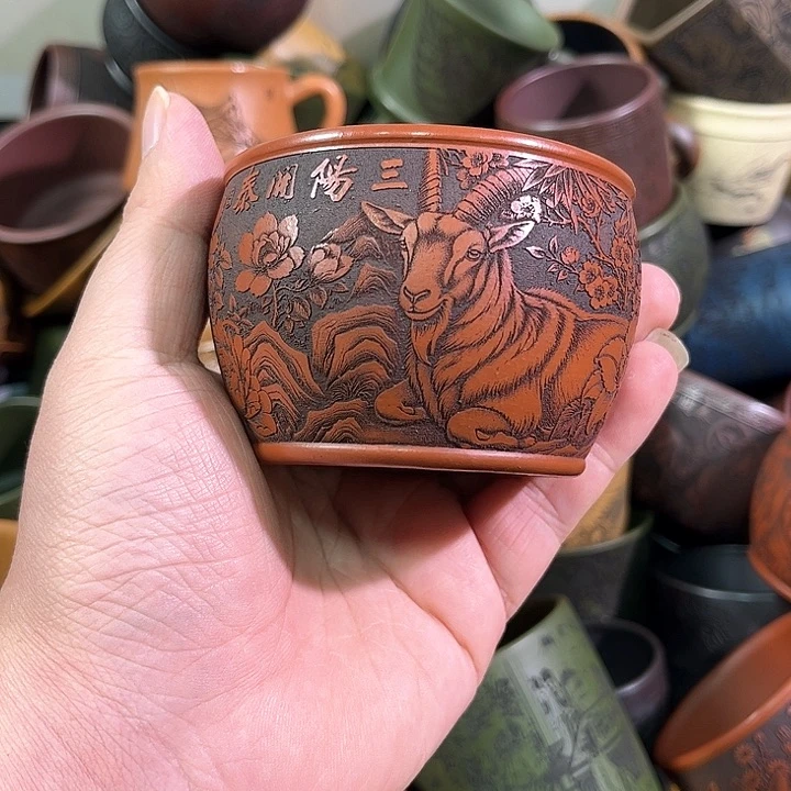 茶杯紫砂全手工紫砂主人杯