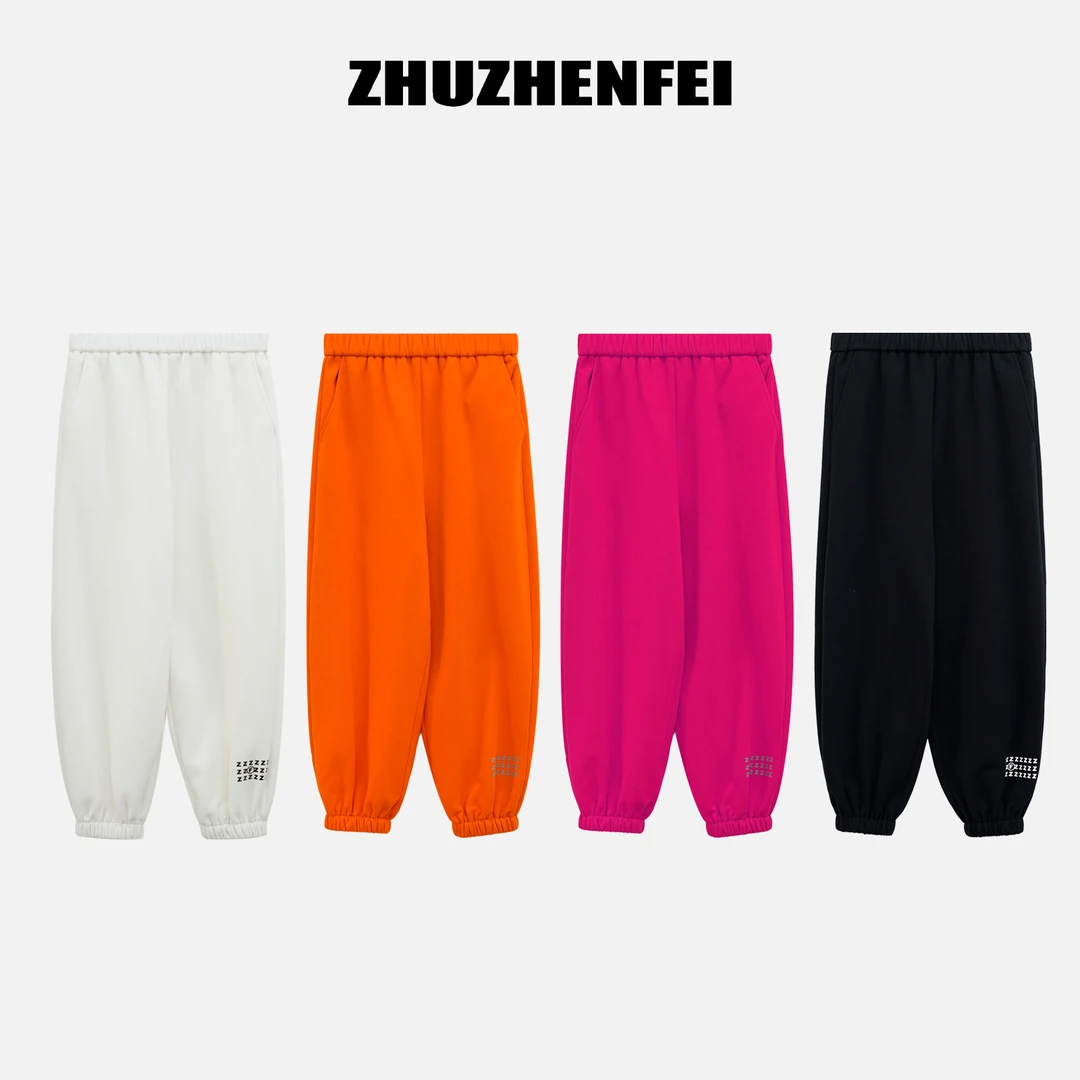 ZHUZHENFEI  【出圈卫裤】休闲百搭潮流字母阔腿裤子-Z361100