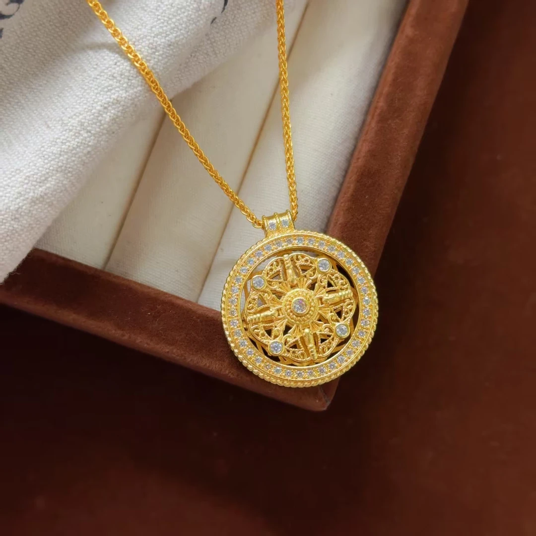 钨金项链 【苗金专柜正品】时来运转项链 大师款