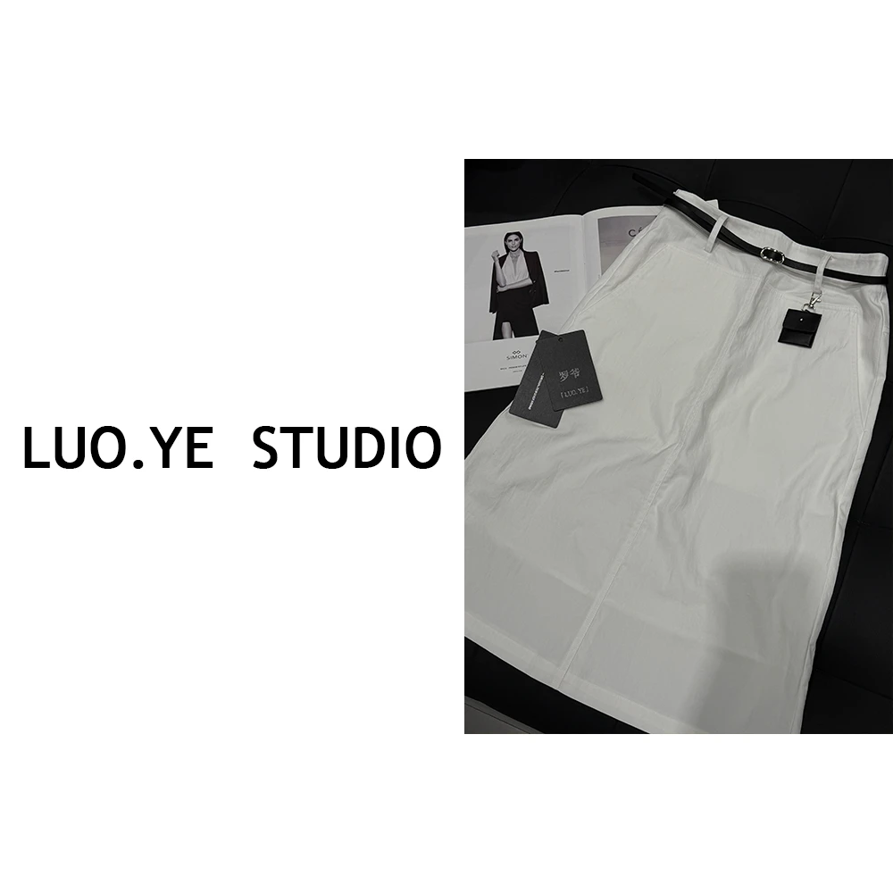 罗爷 · 【栀子花语】韩系小众设计款高级感中长半身裙夏季新款A字裙