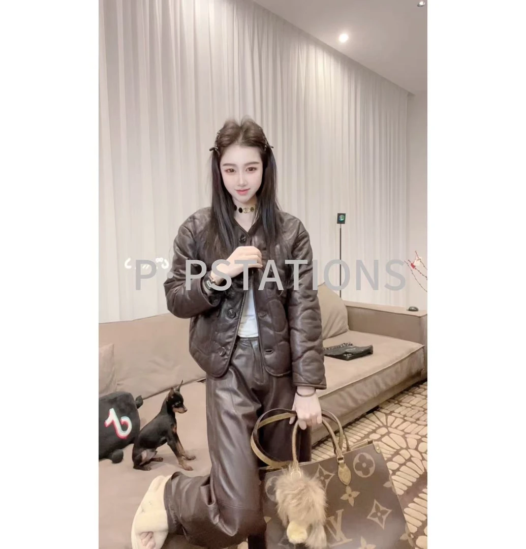 PP 2025｜春的花期 琥珀流光风海宁绵羊皮真皮女外套百搭时尚5801