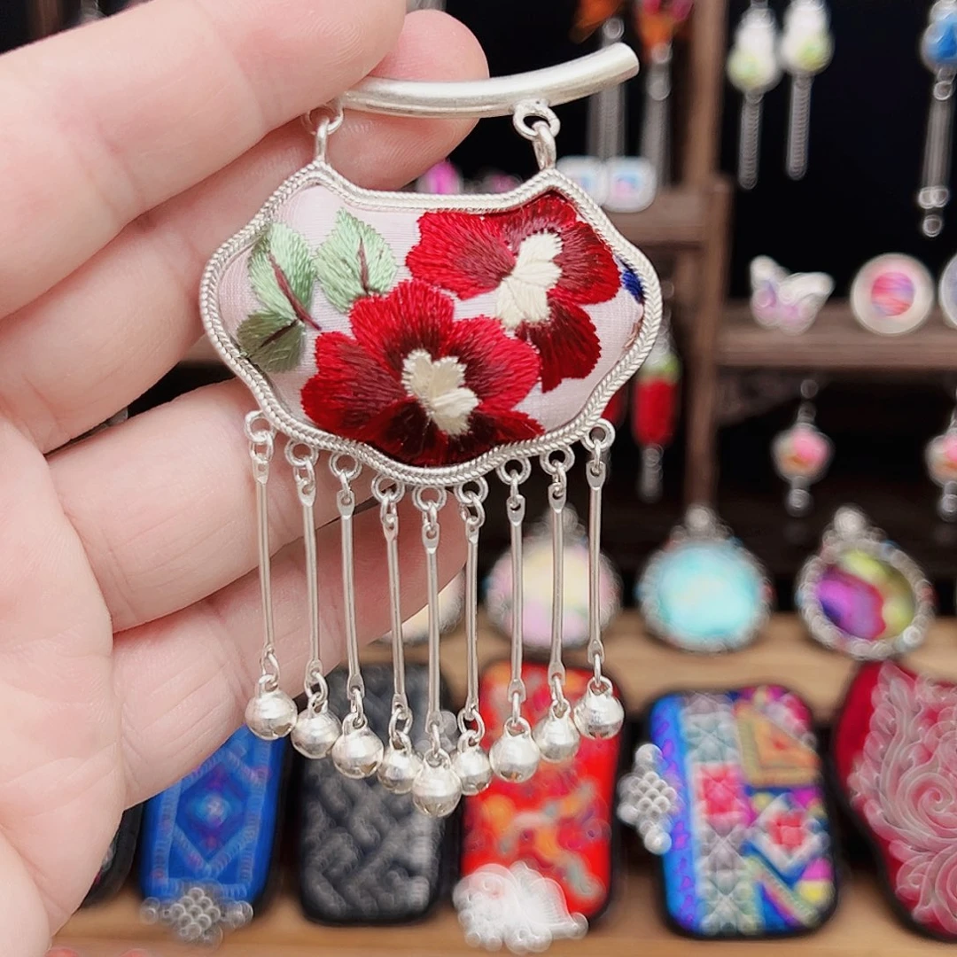 黄铜925银布艺手工