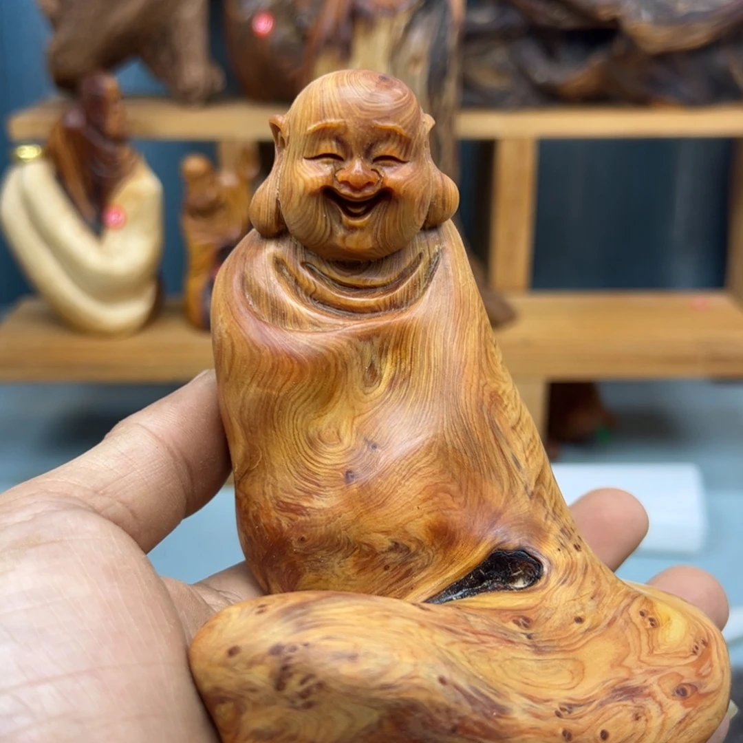 素***n木崖柏木摆件手把件