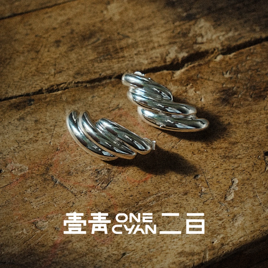 925银耳饰 《珺》海狸同款纯银经典优雅复古耳环耳圈百搭小众气质