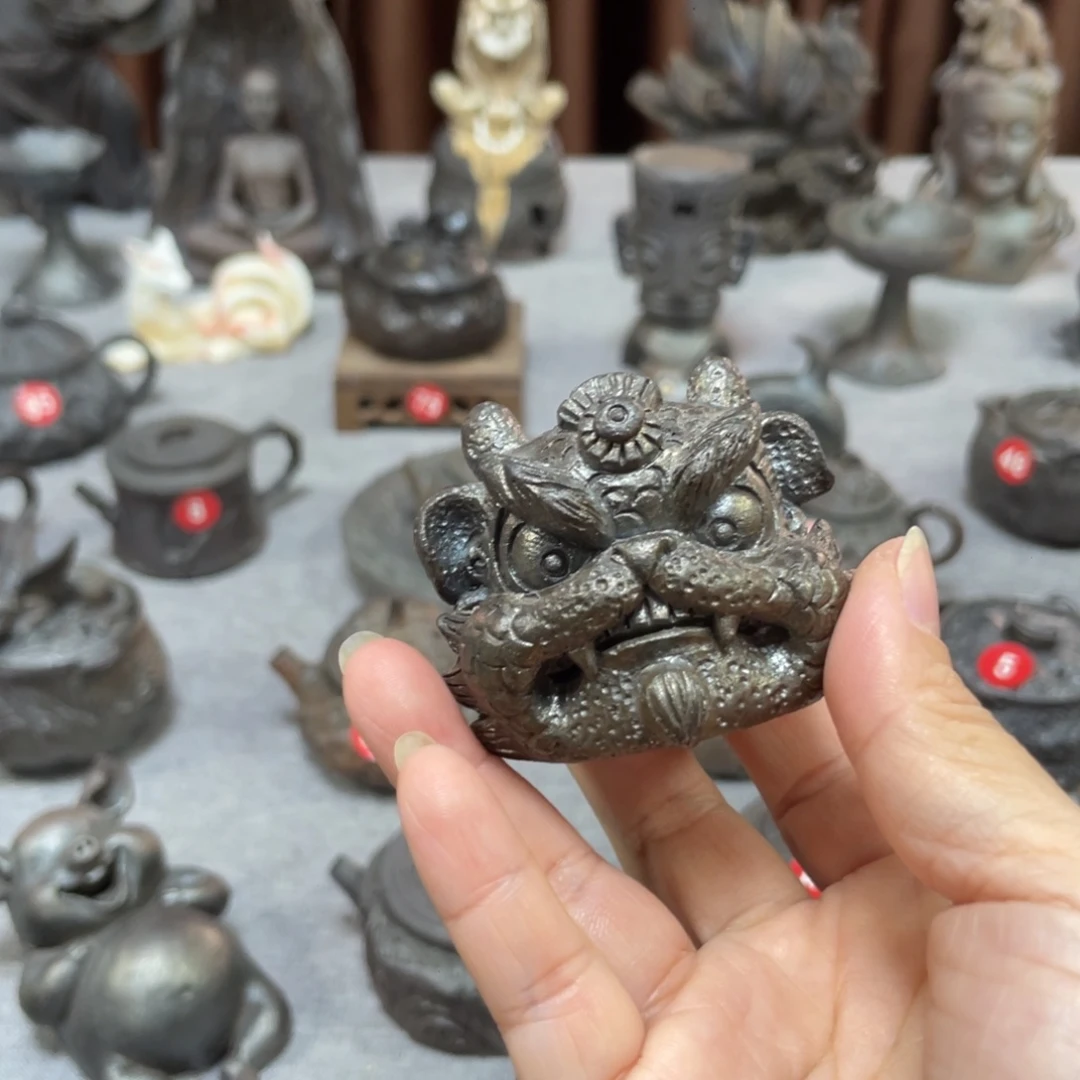 麒麟茶宠全手工雕刻