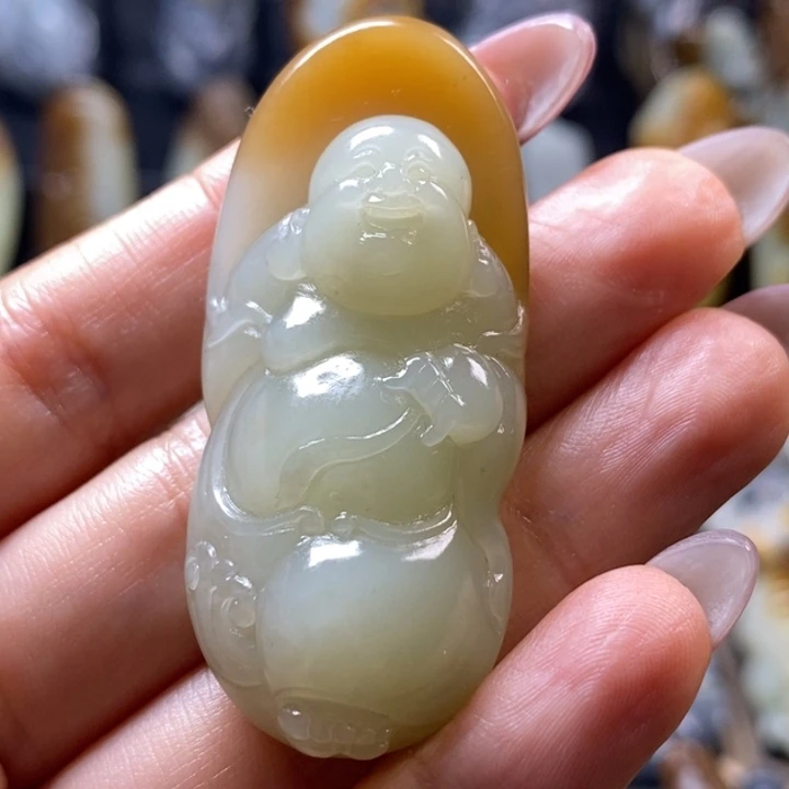 和田玉未镶嵌挂件