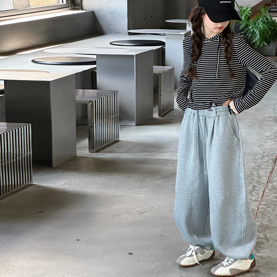 简约潮牌店铺儿童服装2025年新款衣服女童装秋装套装6-12岁高级感