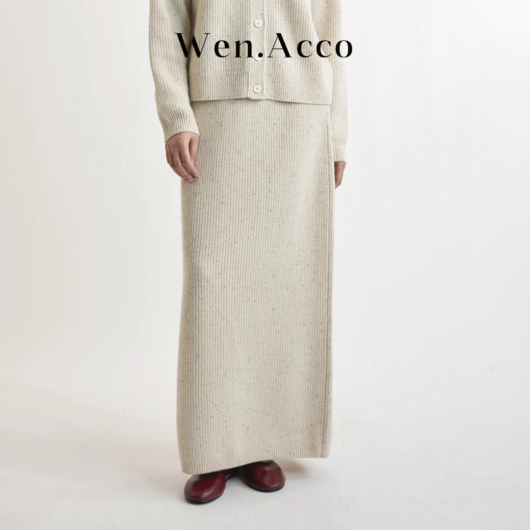 秋冬山羊绒半身裙女高档针织裙柔软亲肤彩色ZL1122-1