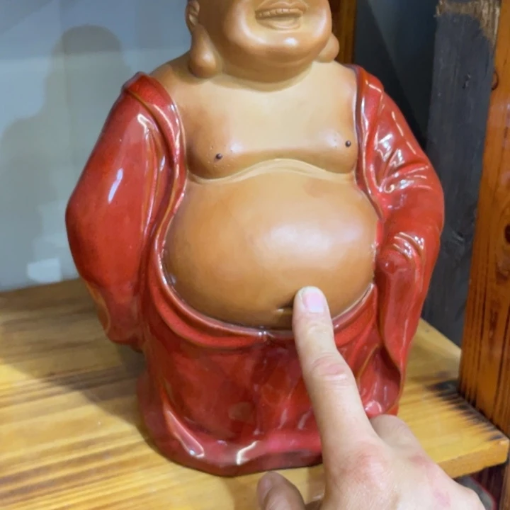 心***！石湾公仔衬托盆景