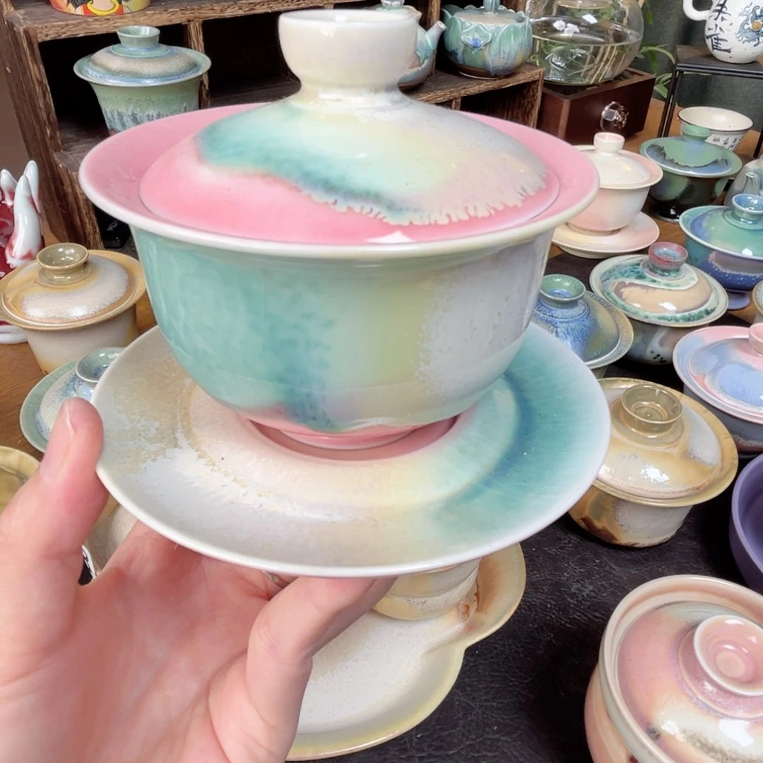 杯纯手工柴烧茶器手工