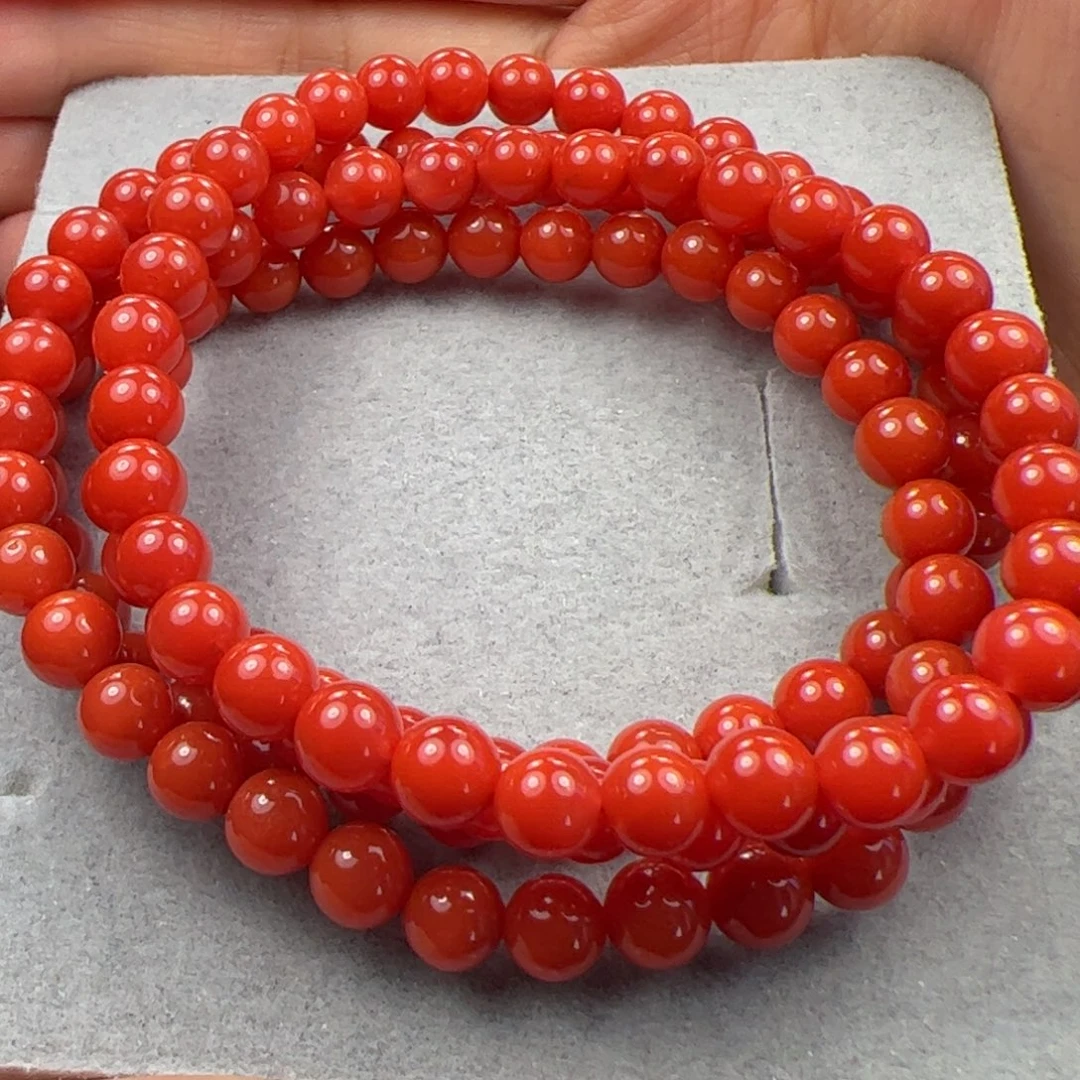 未镶嵌多圈南红玛瑙桐***哥