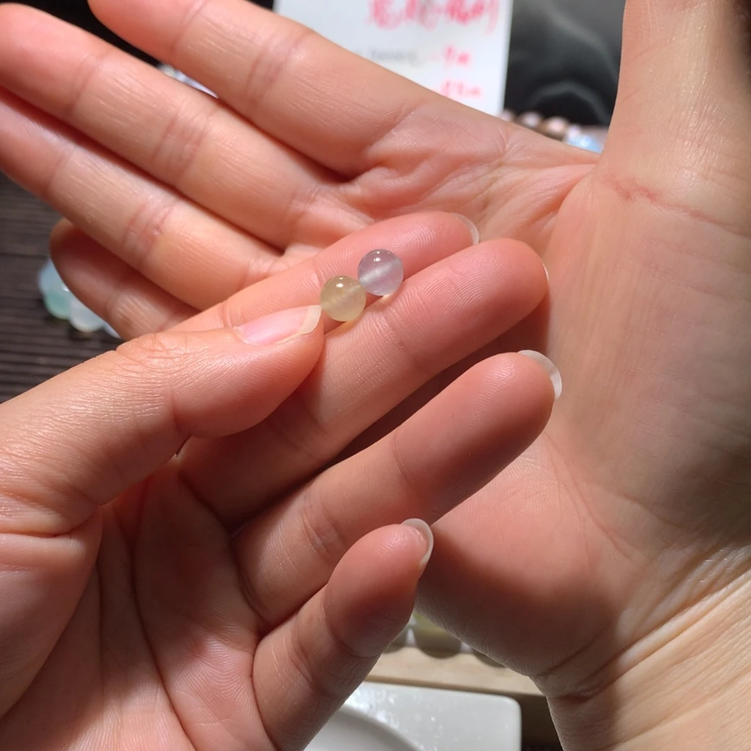 翡翠散珠天然缅甸翡翠A货卡7.1白玻17.15冰黄