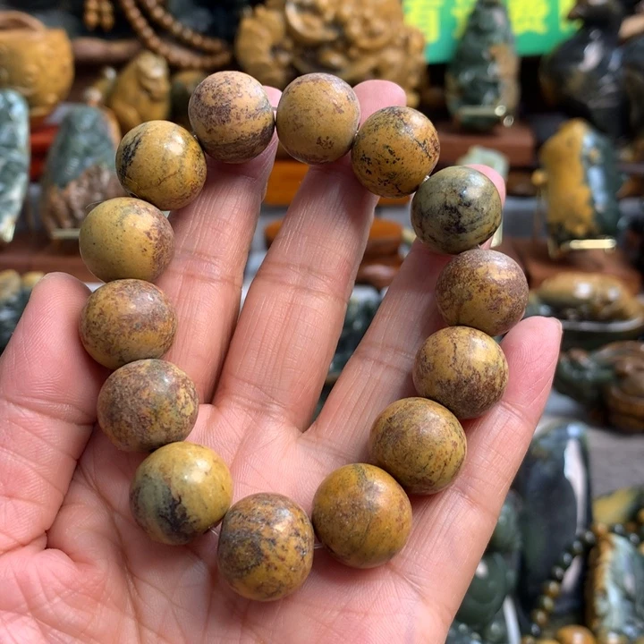 岫岩河磨玉（透闪石质玉）手把件未镶嵌逍*佛
