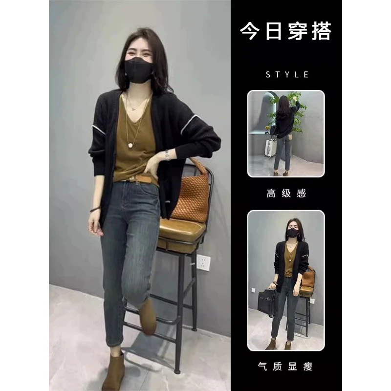 春秋装2025新款奶系穿搭一整套小个子今年流行盐系轻熟两件套装女