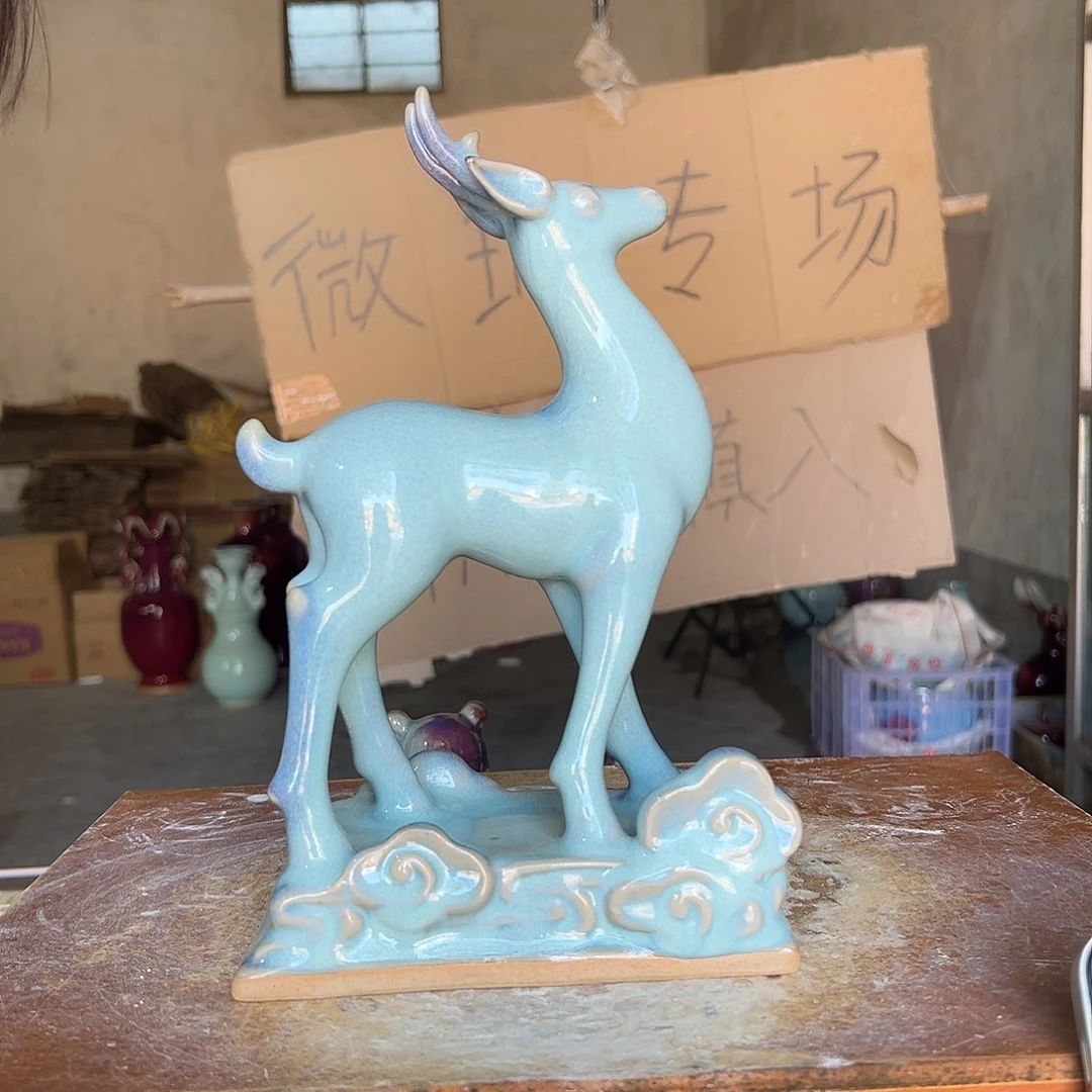 摆件郑家钧窑摆件微