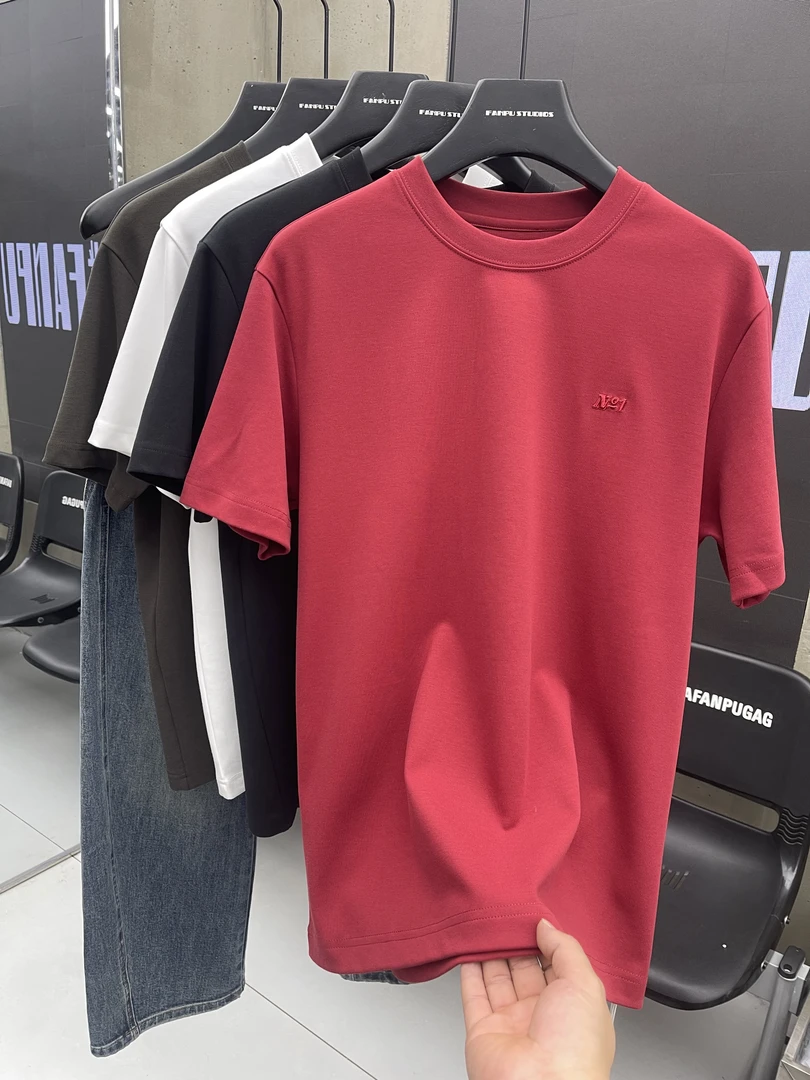 2026新款春季 远红外半袖T恤男士短袖发热面料宽松打底衫内搭7717