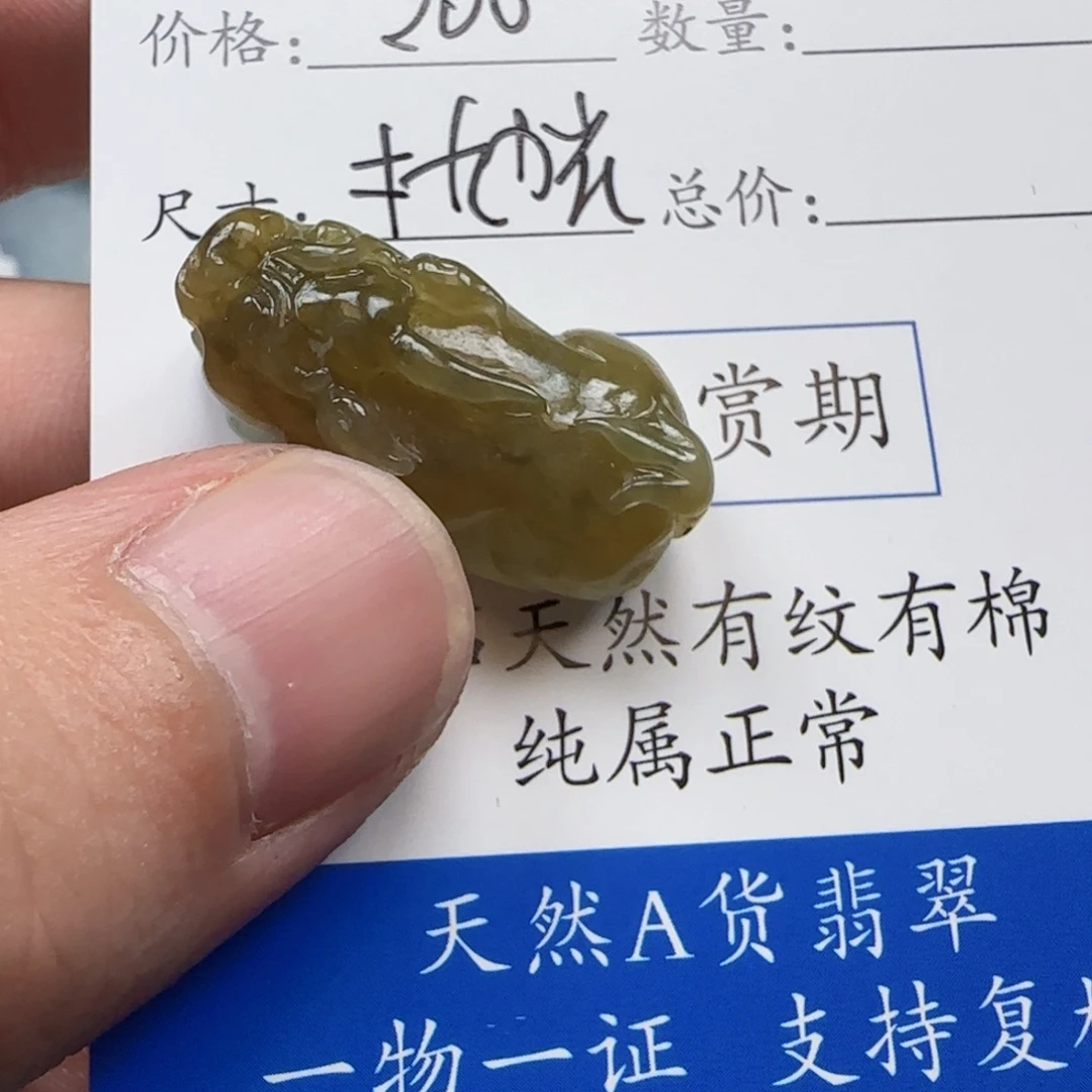 轩***C定制翡翠未镶嵌貔貅