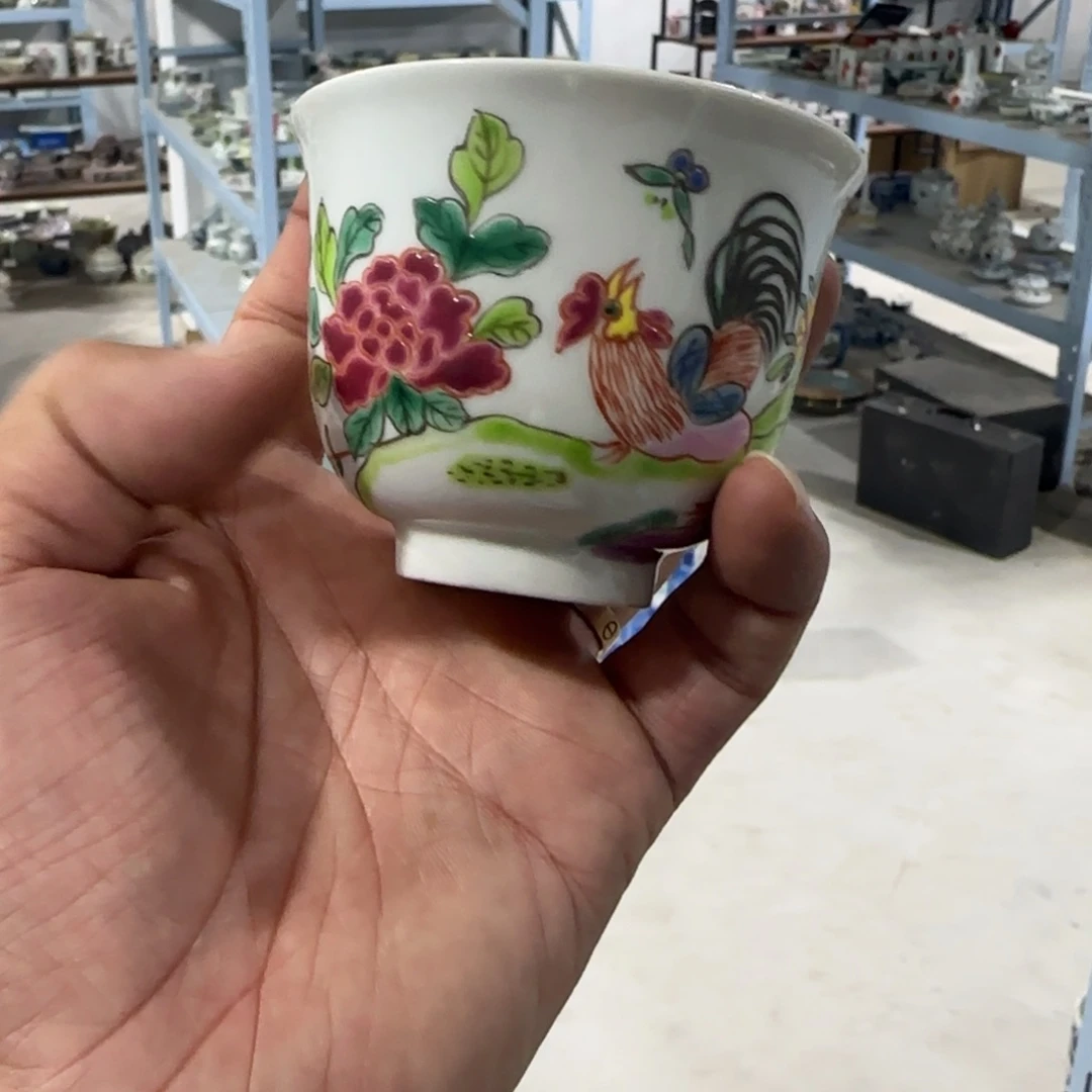 手绘瓷器，全部处理