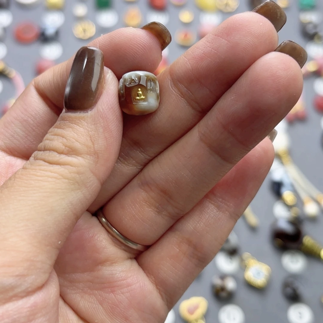 玛瑙/玉髓未镶嵌文玩配饰10mm