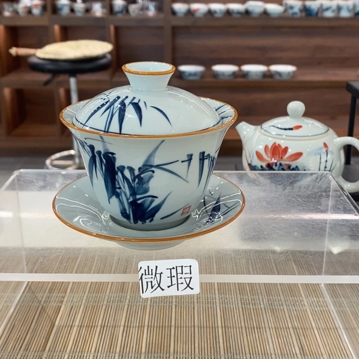 釉下老陶泥手工绘制