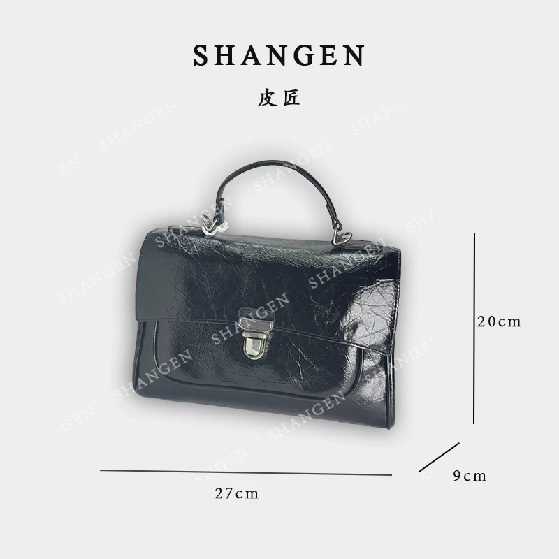 【尚恩CC】QYX-9718-黑色-轻奢时尚女士新款手提单肩斜挎双肩包