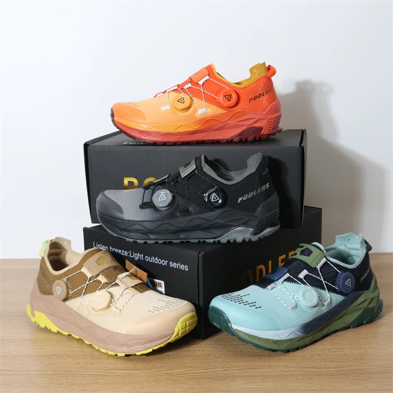 英国鼎货轻户外双纽扣4E宽楦透气徒步越野运动四季情侣跑鞋 41313