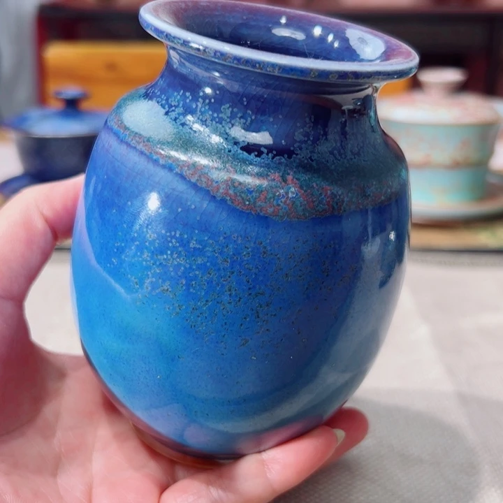 杯子钧瓷艺术作品微瑕