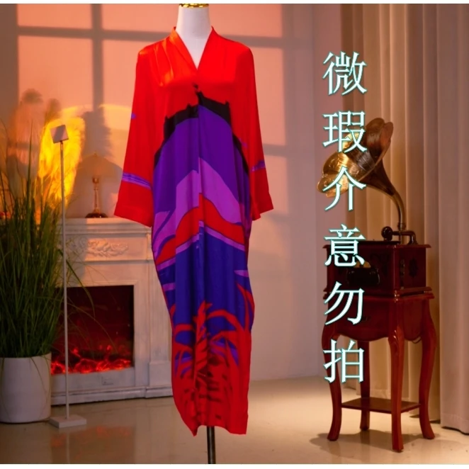 【微瑕】高定桑蚕丝时尚气质连衣裙  23020069b