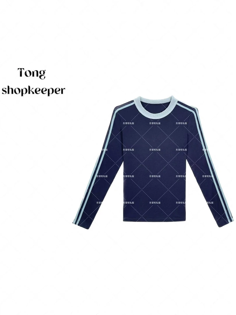 QJ/彤掌柜1682369 秋款2025静奢风羊毛天丝秀款简约显瘦减龄上衣