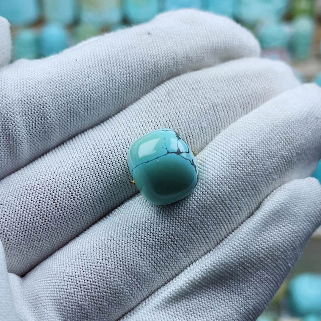 未镶嵌绿松石珠宝奇石13mm
