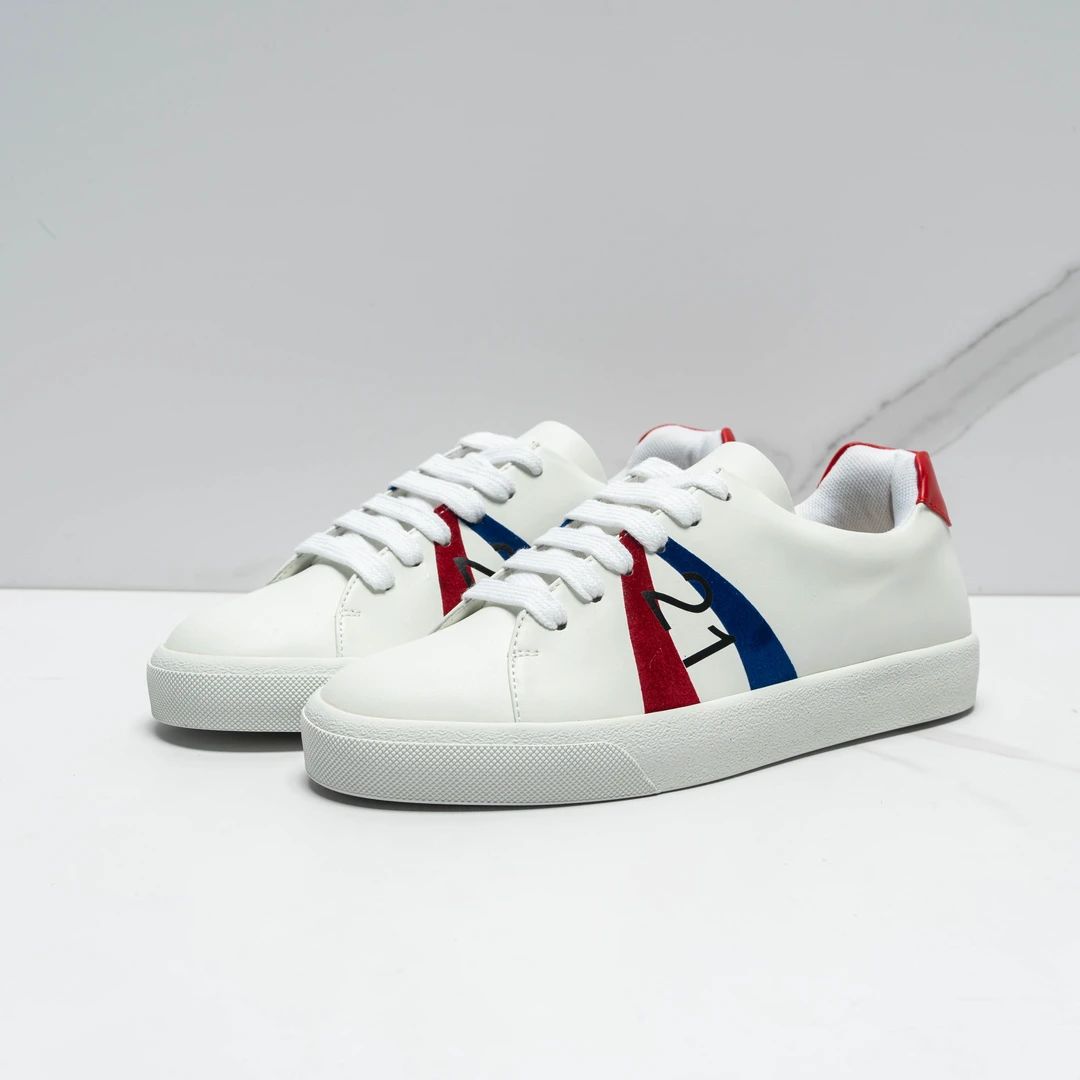 全新未使用  【瑞池女装】N°21女士字母小白鞋/NLGS00044