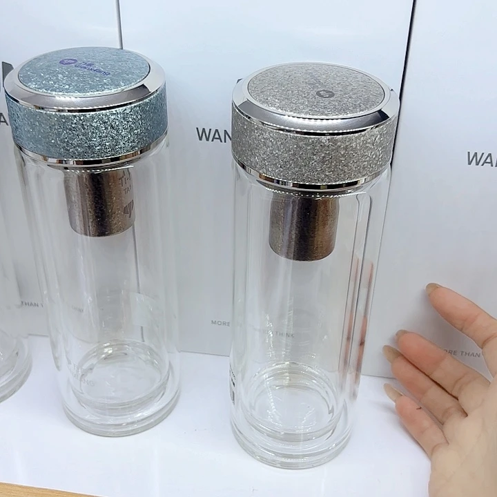 抖***彩万象品牌双层玻璃杯TV27-360白