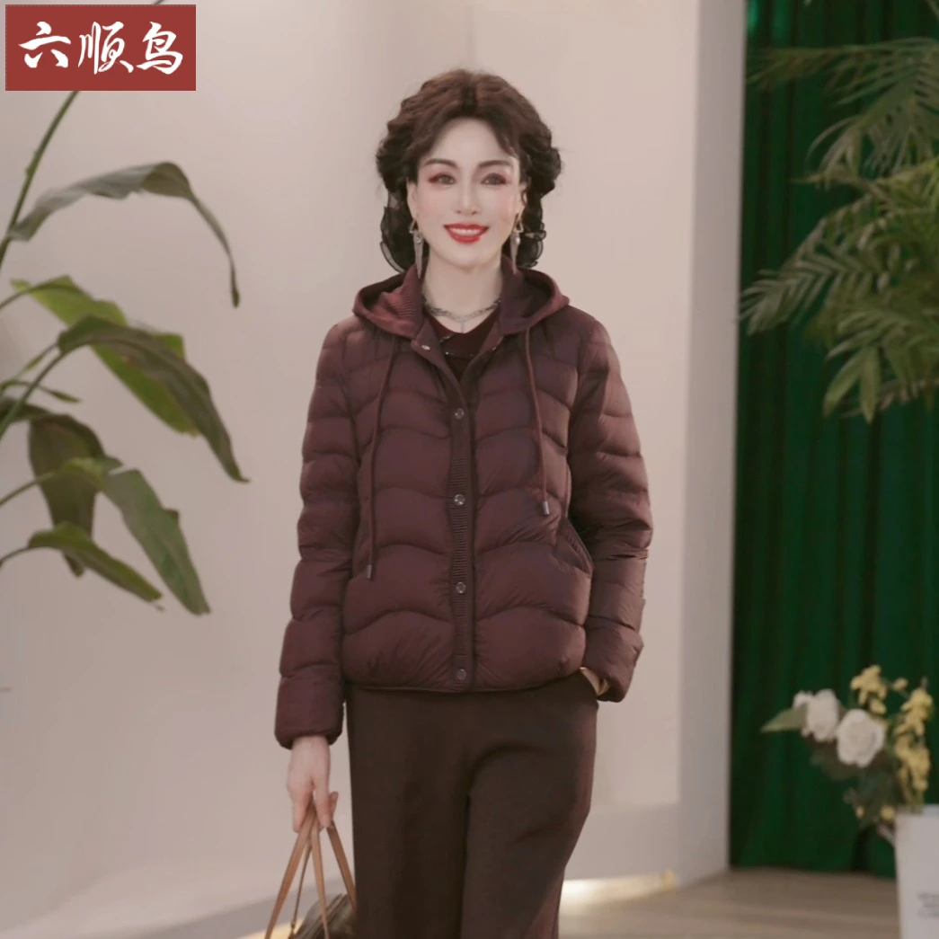 2025新款妈妈装冬装中老年时尚洋气保暖冬季连帽外套