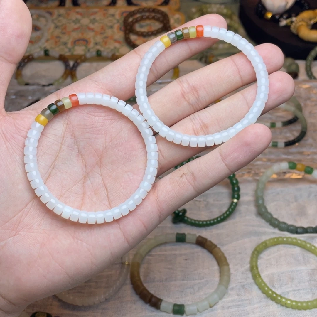 和田玉未镶嵌手链