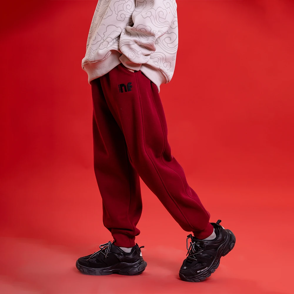 【海涛大叔】 刺绣NF束脚加绒卫裤 CD10339