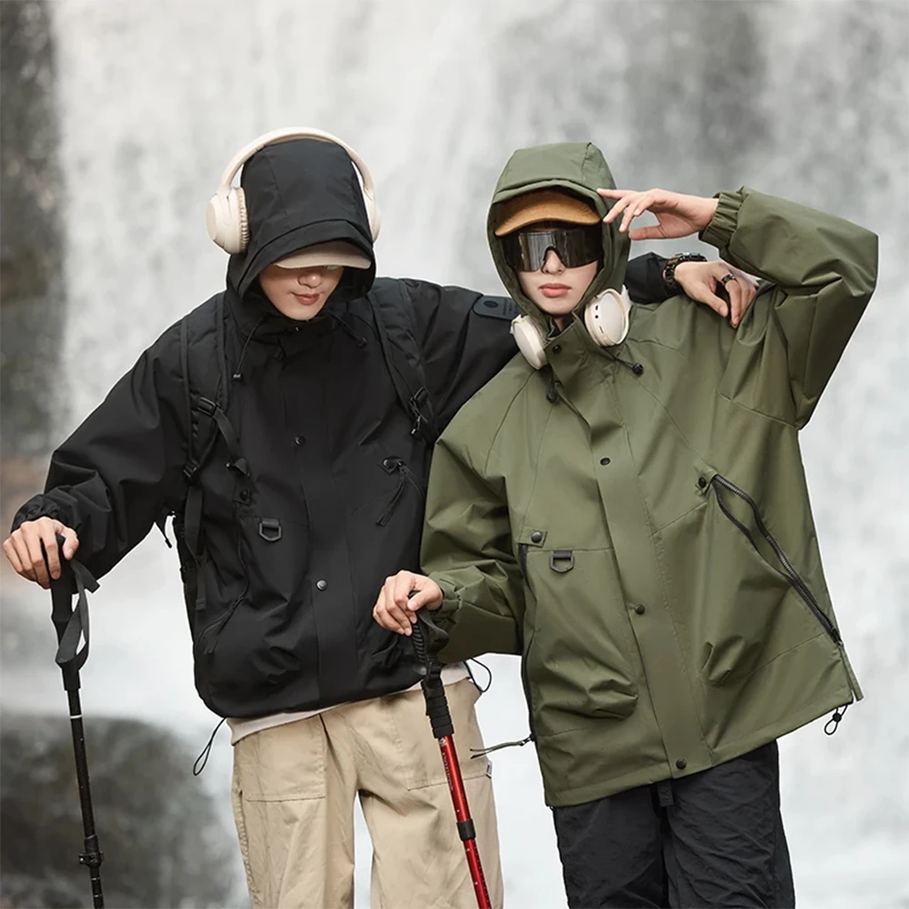 『琥珀流光系列』〖源头工厂〗2025新款多巴胺冲锋衣外套春秋防风防水