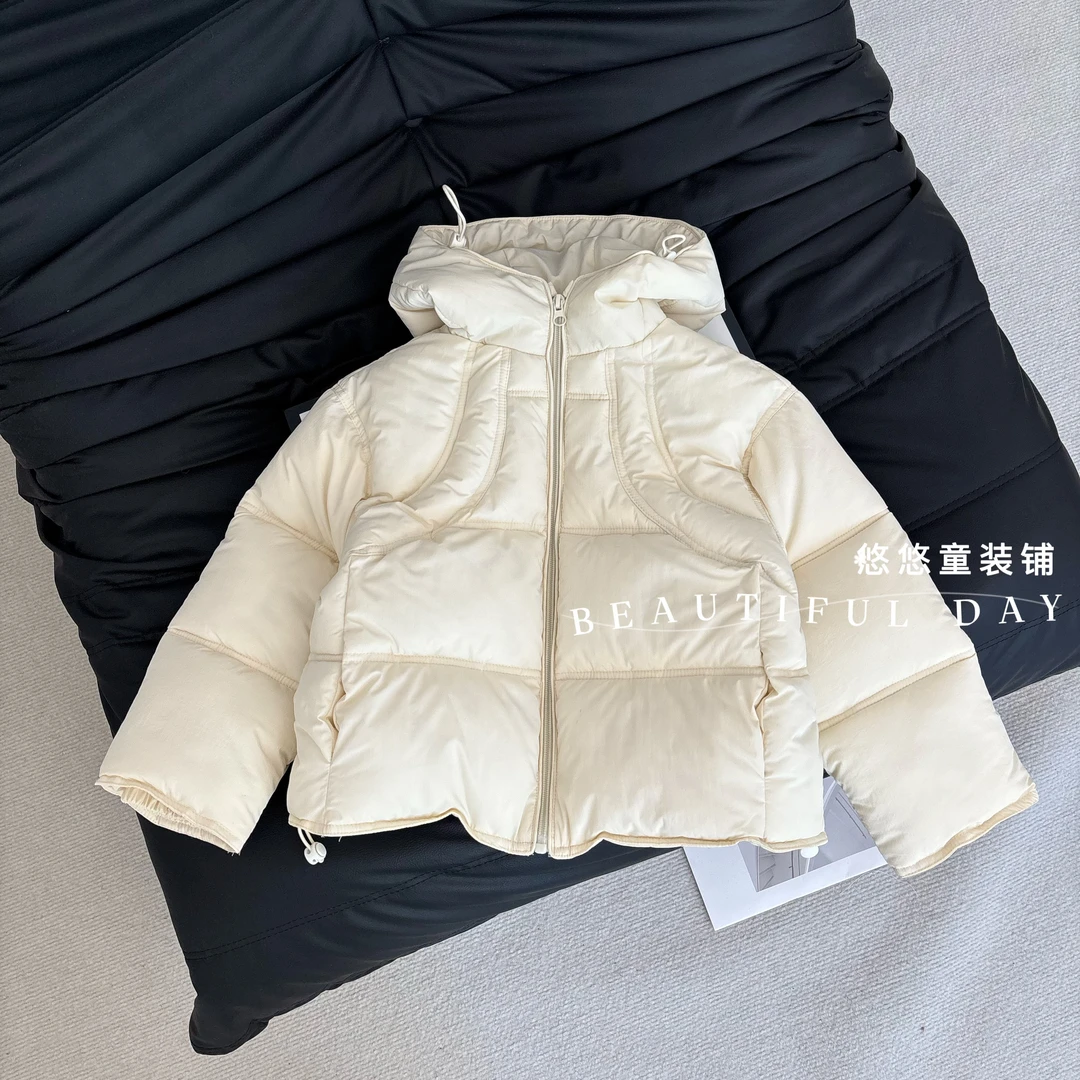 【思晨家】冬季棉服女童女宝宝冬常规款保暖厚款百搭淑女休闲风纯色