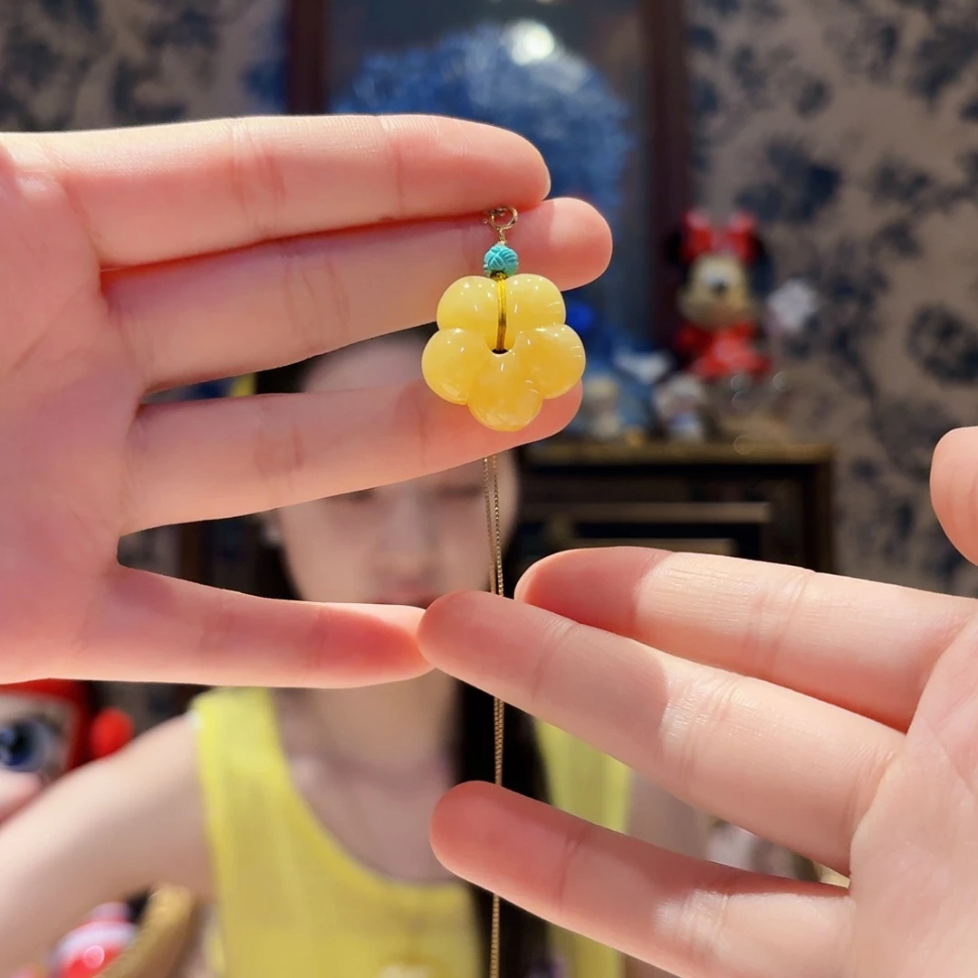 蜜蜡未镶嵌吊坠(赠链)吊坠